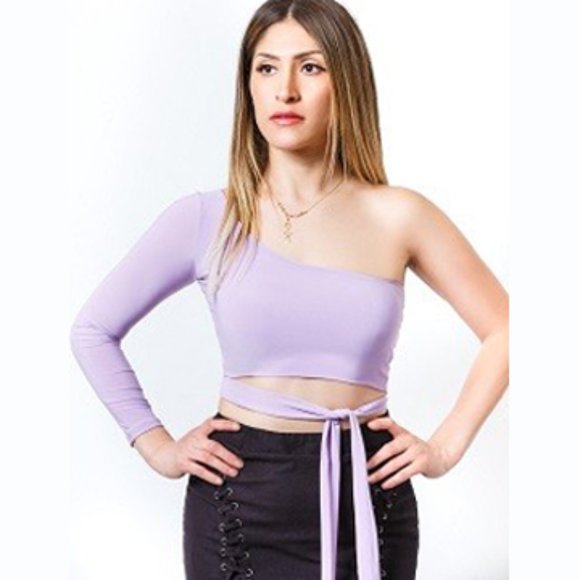 Cutout One-Shoulder Top - Picture 5 of 9